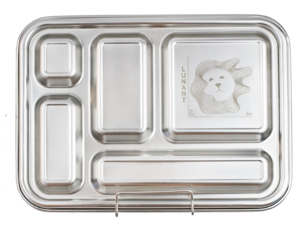 Lunart Stainless Steel 5 Compartment Bento Lion Breeze